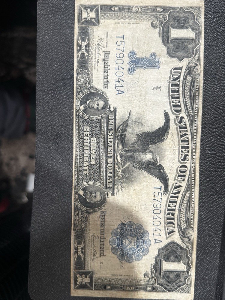 This is an 1899 $1 Silver Certificate, also known as the "Black Eagle" note.