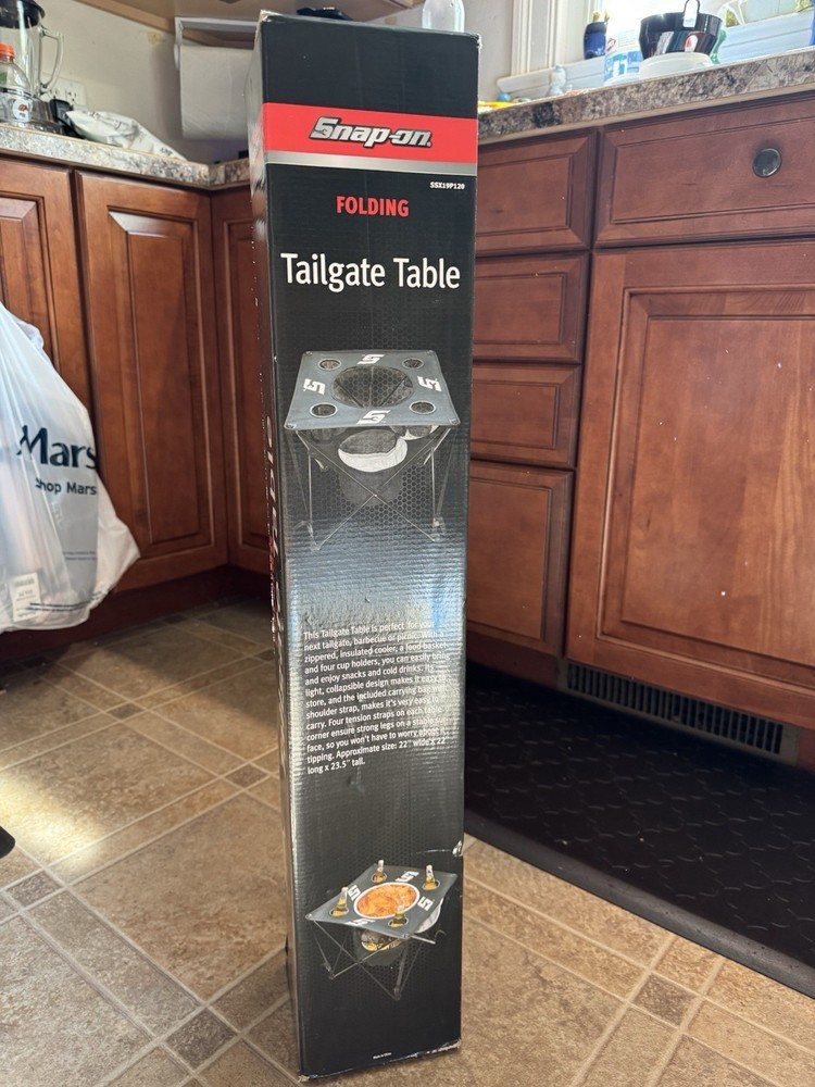 Snap-On Tools Folding Collapsable Tailgate Table Brand New In Original Box