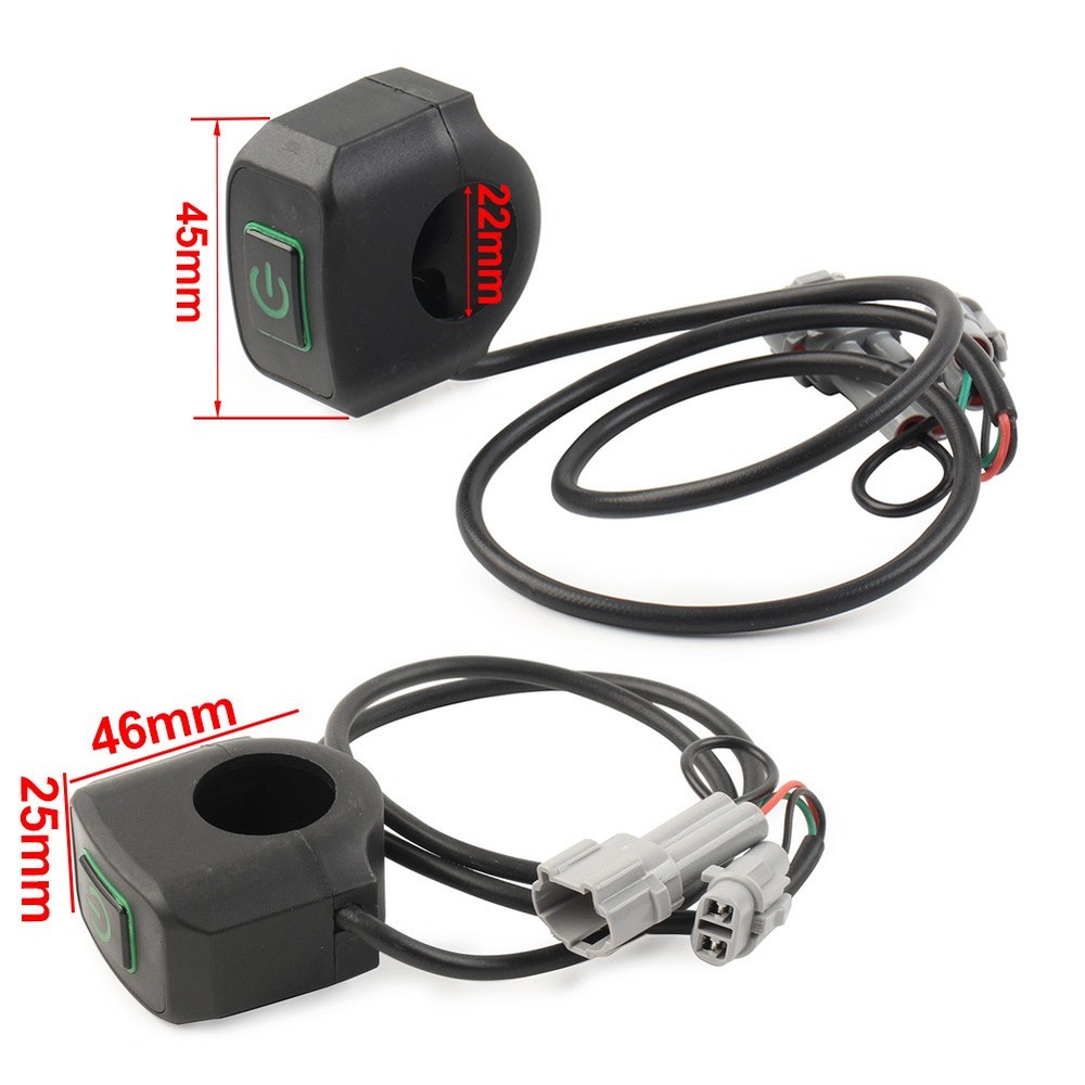 Plug And Play Headlight On/off Button Switch Connector for Sur Ron White