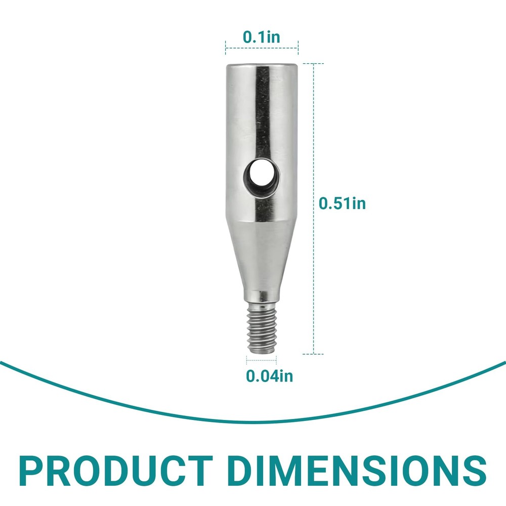 4 Pack Interchangeable Tip Adapter Replacement Part For ChiaoGoo Mini Cable