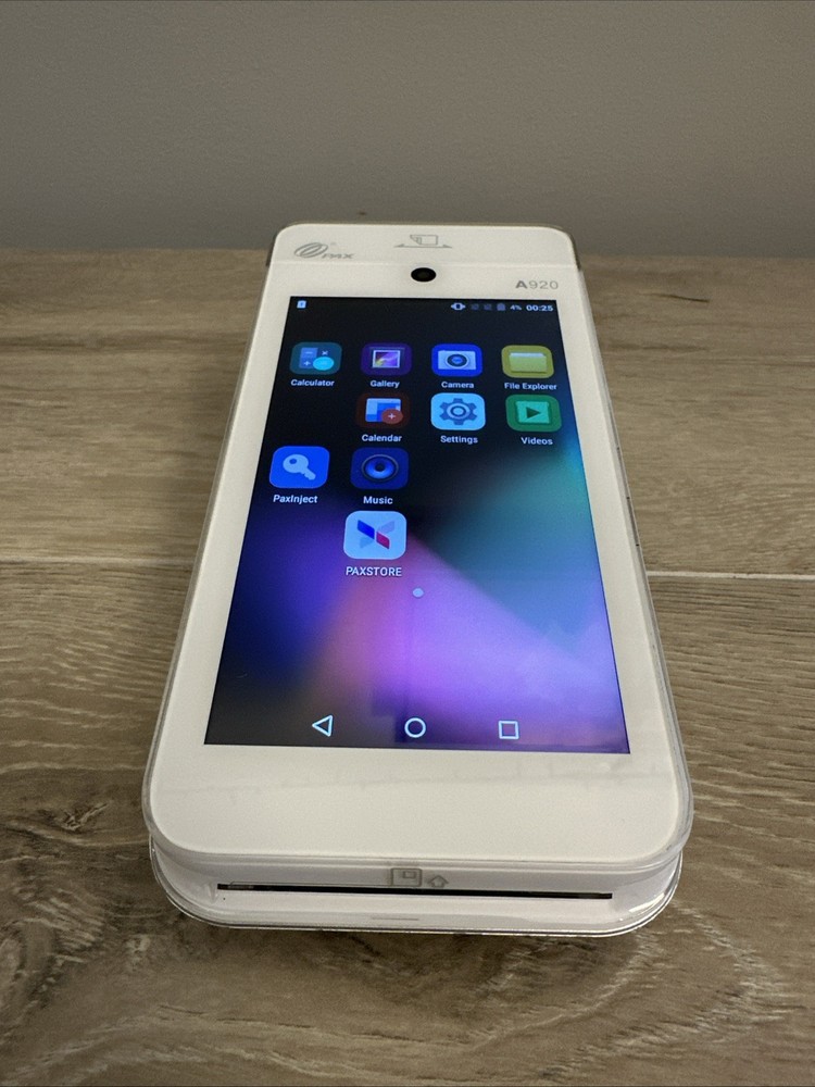 PAX A920 Smart POS Terminal Android Touchscreen No Power Supply - Reset Require