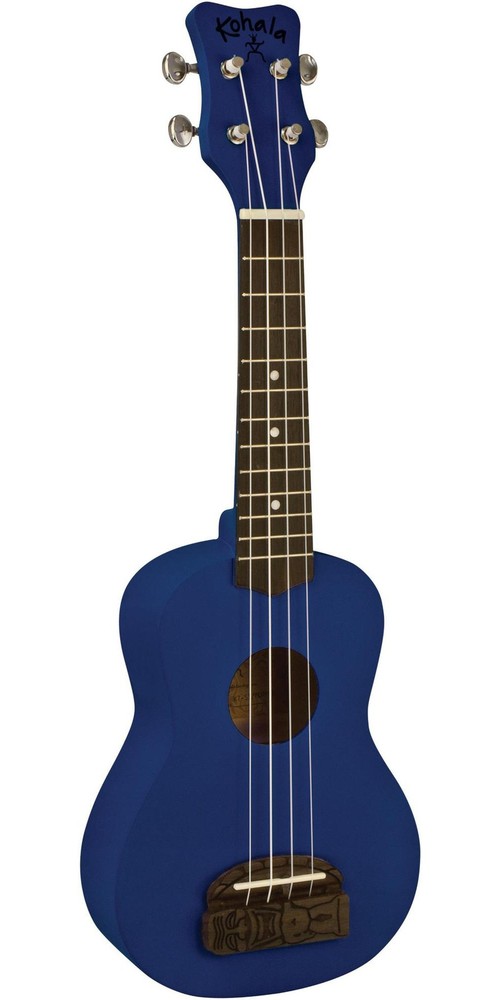 Kohala Tiki Soprano Ukulele Ocean Blue