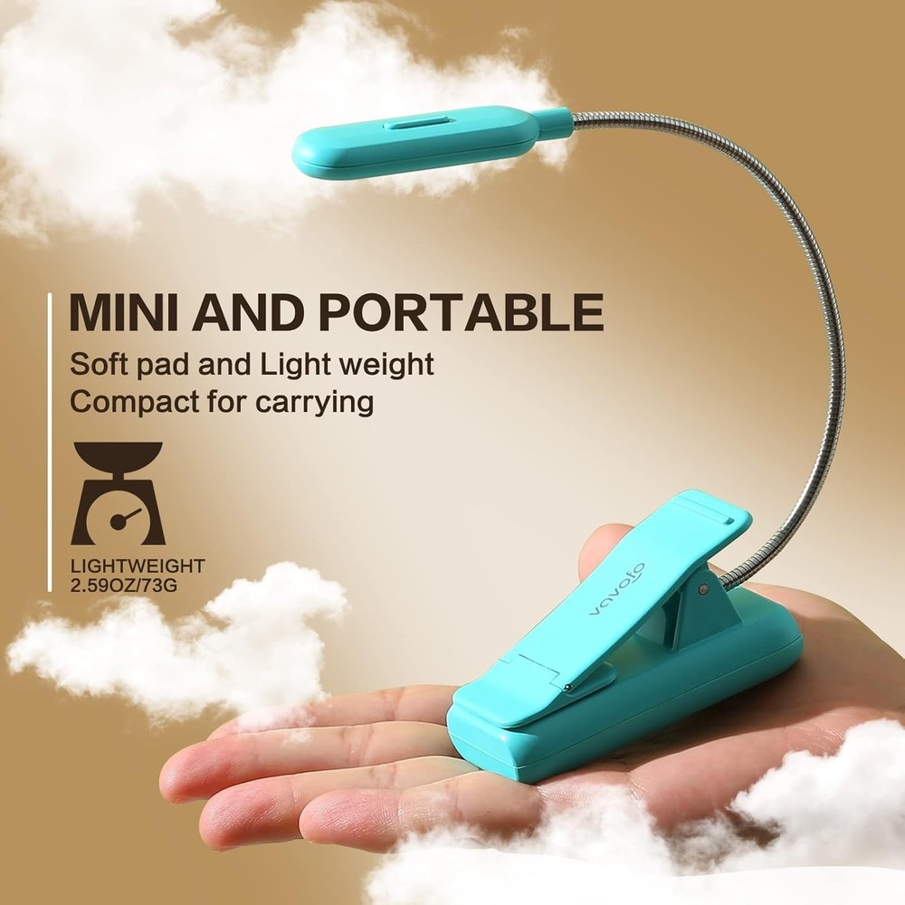 Versatile Clip-On Reading Light with Adjustable Brightness for Every Need