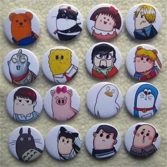 100pcs DIY Blank 1.45" ABS Pin Badge Button Supplies for Button Maker Machine