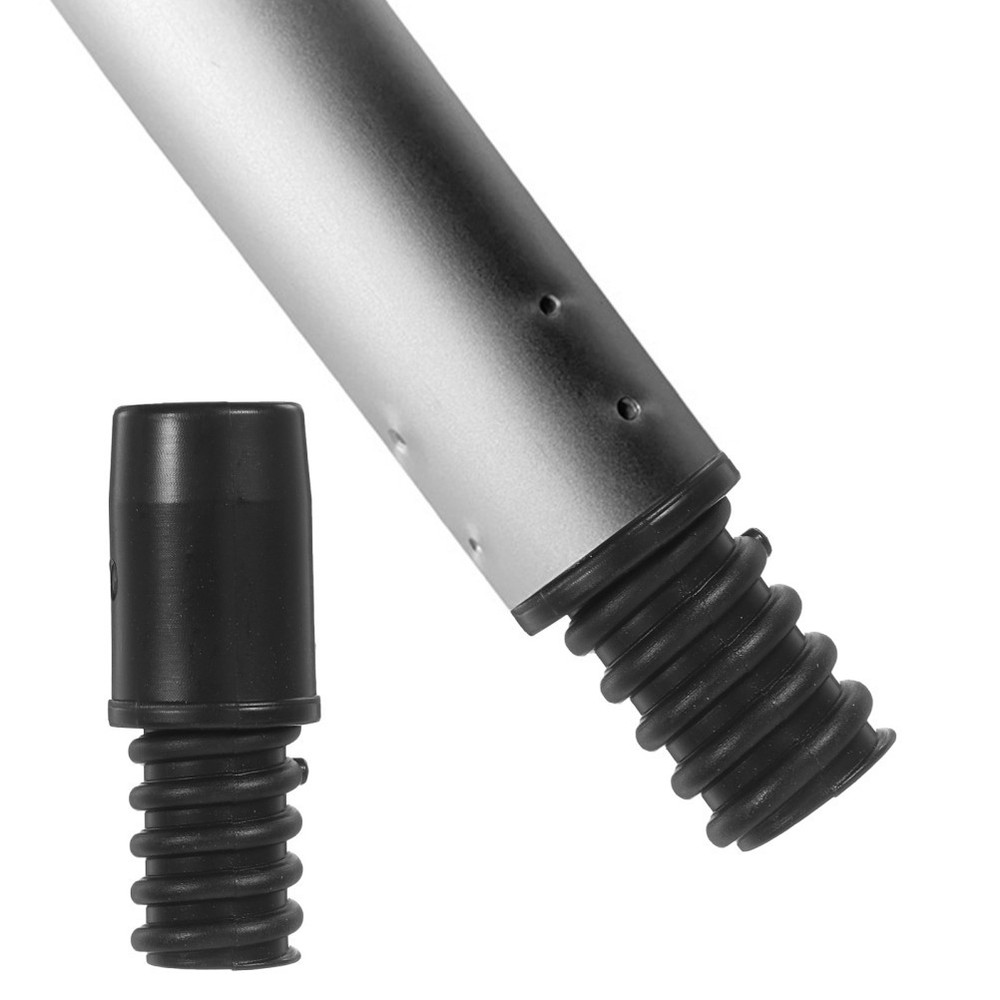 2 Pcs Threaded Tip Plastic Broom Handle Connector Replacement For Cleaning