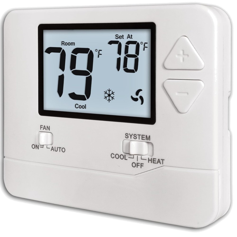 Single-Stage Thermostat for Home Systems, 1H/1C