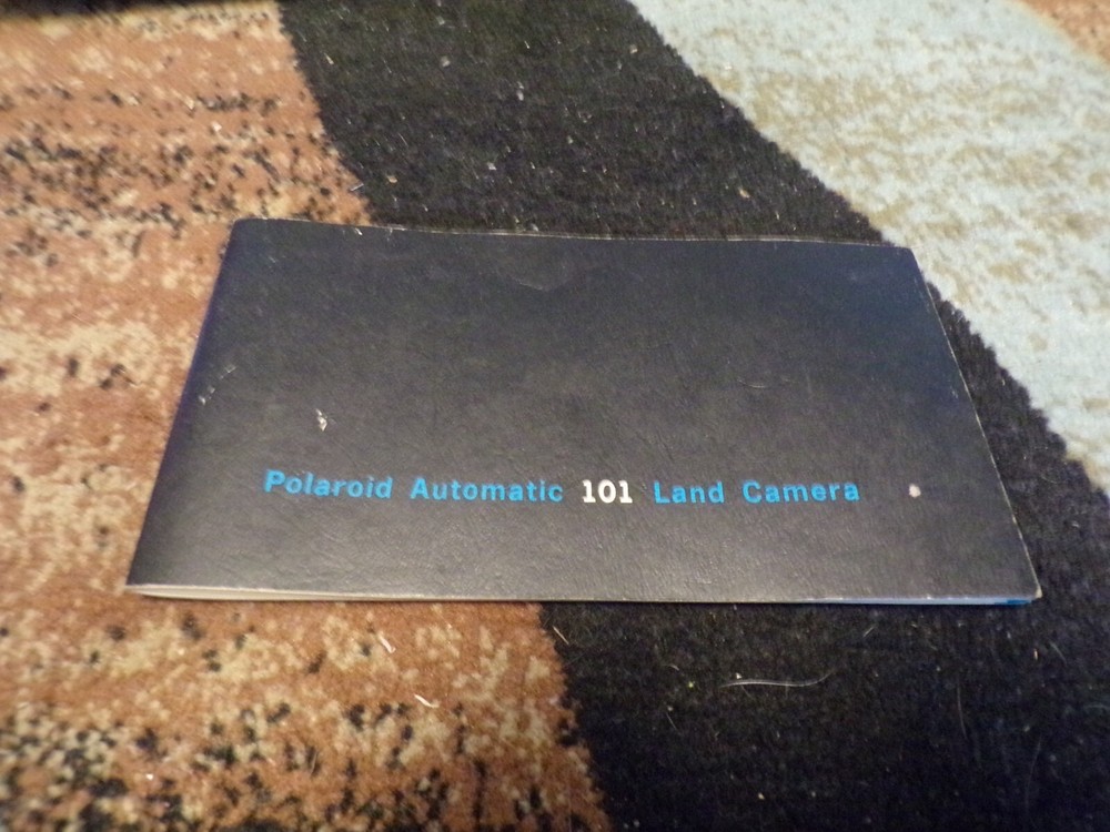 Vintage POLAROID 101 AUTOMATIC LAND CAMERA w/FLASH, PAPERWORK & ORIGINAL CASE