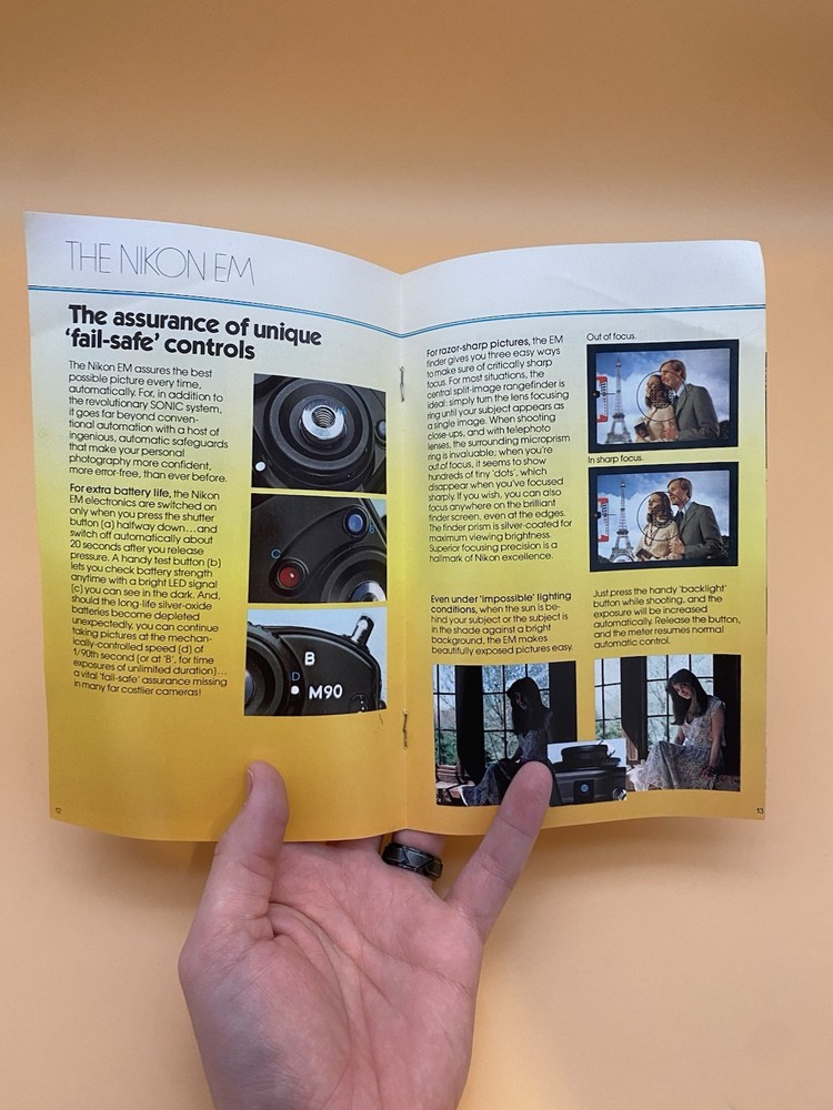 Nikon Em Automatic Ultra-Compact Camera Manual - 1979