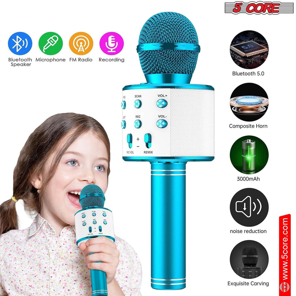 Wireless Karaoke Microphone Bluetooth Mic Portable Handheld Microfonos