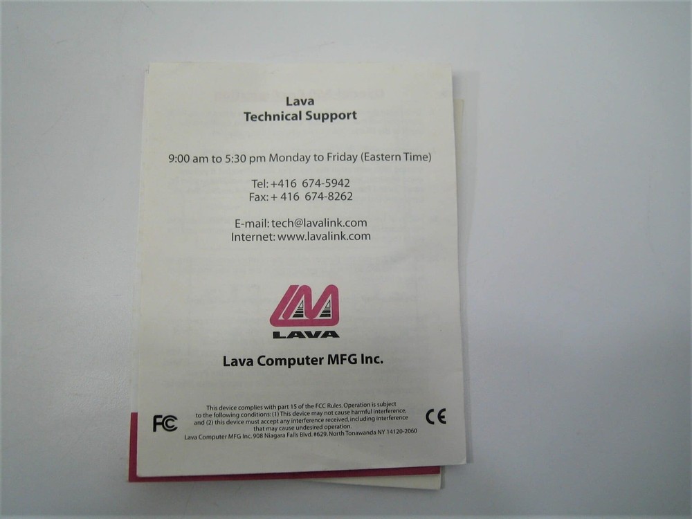 Lava Computers DSerial 550/650 Controller PCI Adapter Card - New Open Box!