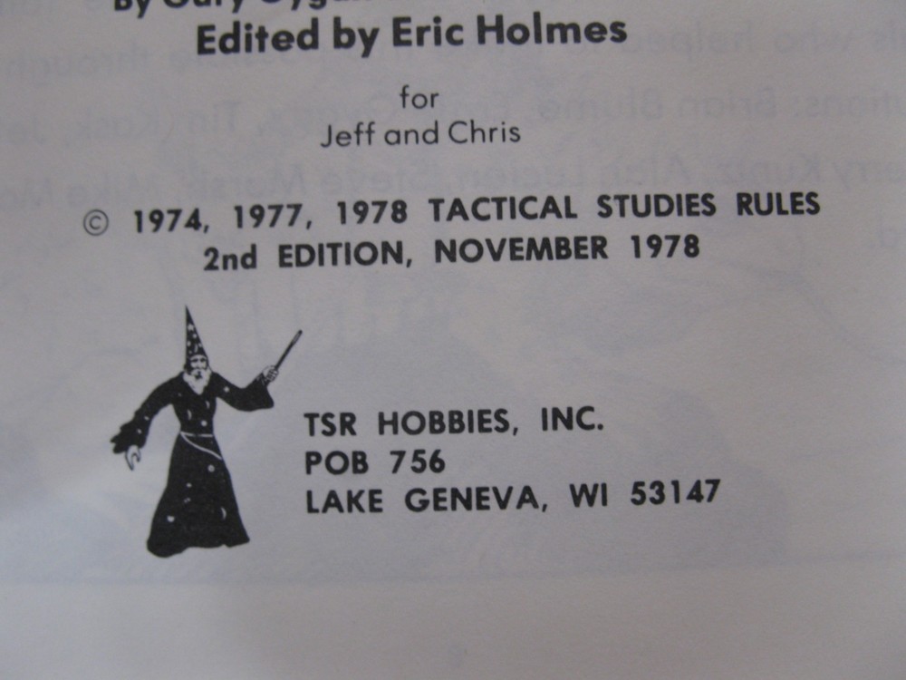 Dungeons & Dragons 1001 Basic Set 2nd Edition TRS Games Incomplete