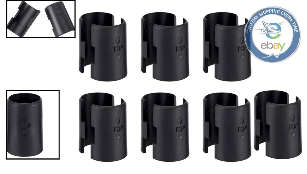 Secure Your Shelves: 12-Pack Black Wire Shelf Clips for Post Shelving Systems