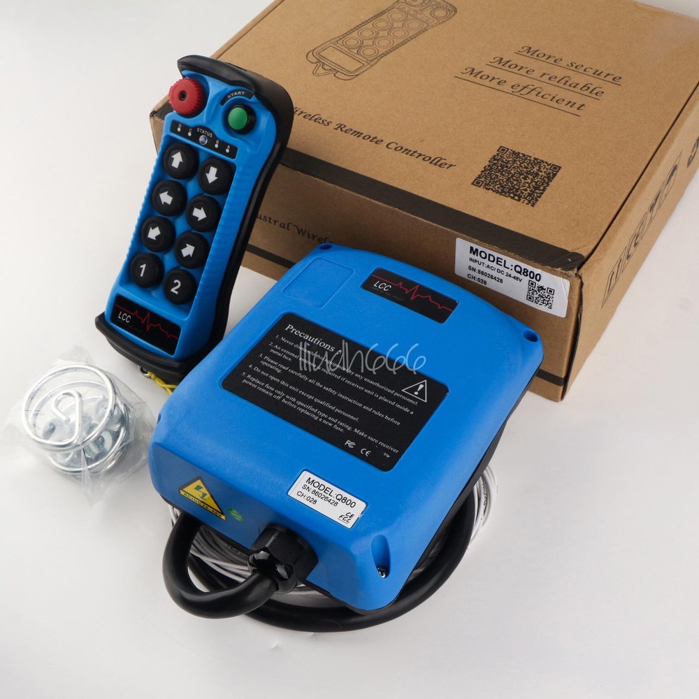 8Button Single Speed Hoist Crane Industrial Wireless Remote Control Single Q800