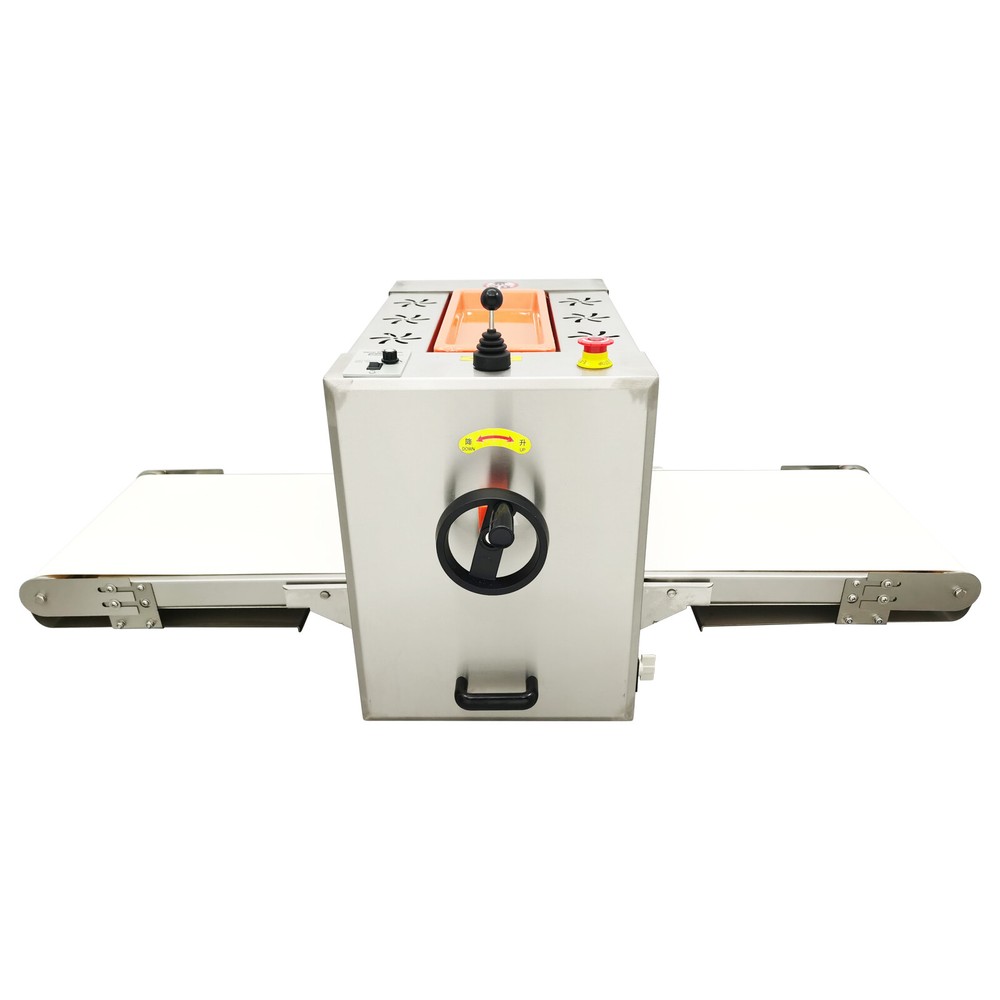 110V Mini Commercial Desktop Pastry Machine Chain Drive Dough Sheeter