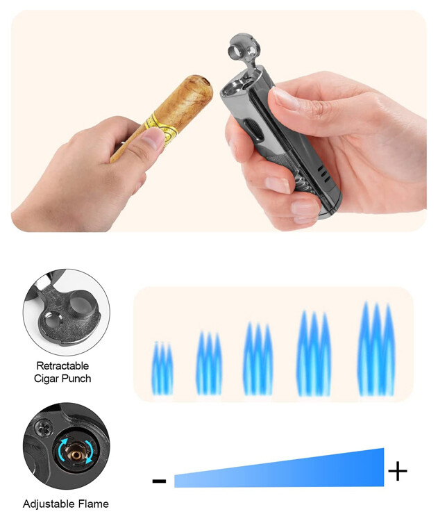 The Pinnacle Torch Lighter (Gun Metal)