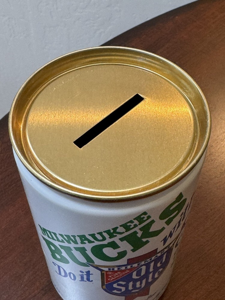 Old Style Light Lager - Milwaukee Bucks 1983-84 schedule - Empty Beer Can