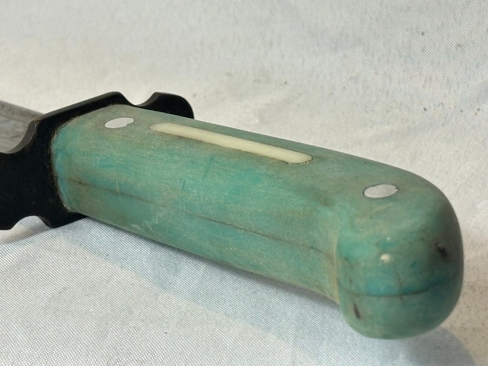 1981 Doug McKinney Knife Fixed Blade Hunting Blue Handle
