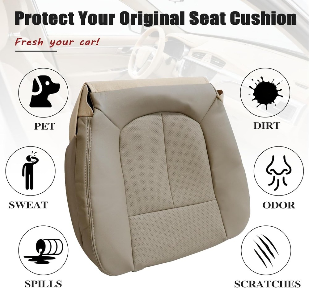 Front Driver and Passenger Side Bottom and Top Lean Back Replacement Perforated