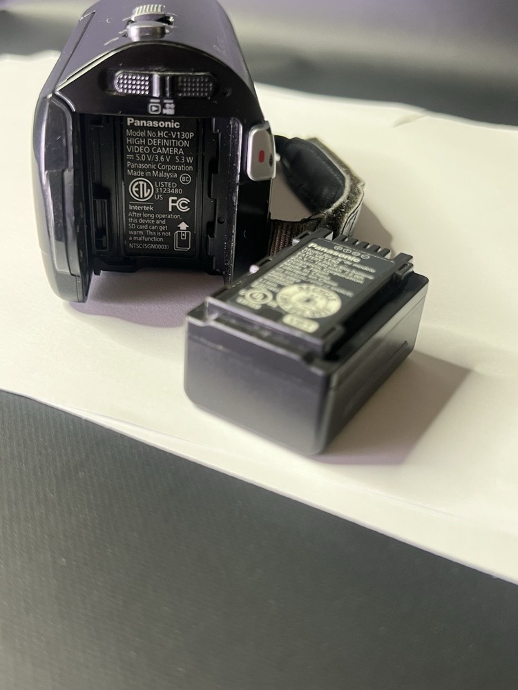 Panasonic V130 Camcorder - Black