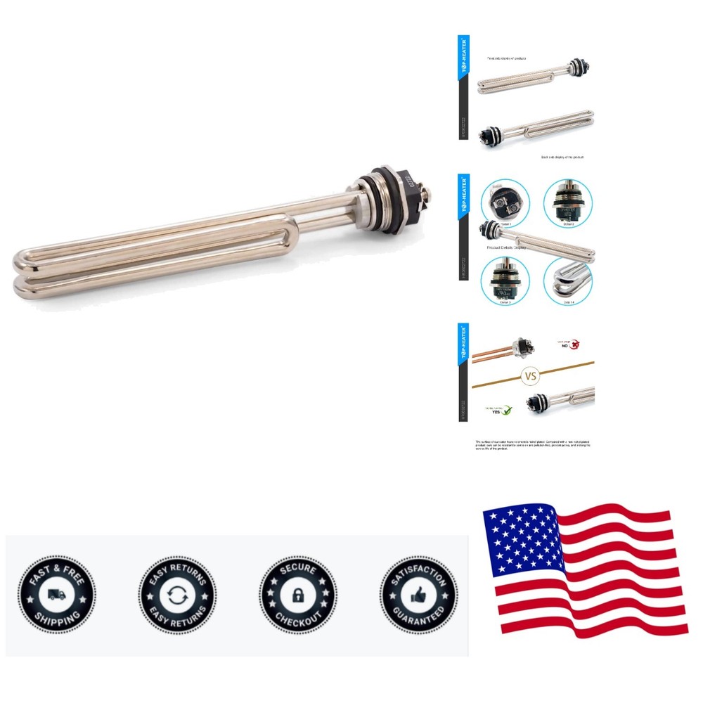 Water Heater Element Replacement 4500W 240V,Screw-in Foldback Element 02722 b...