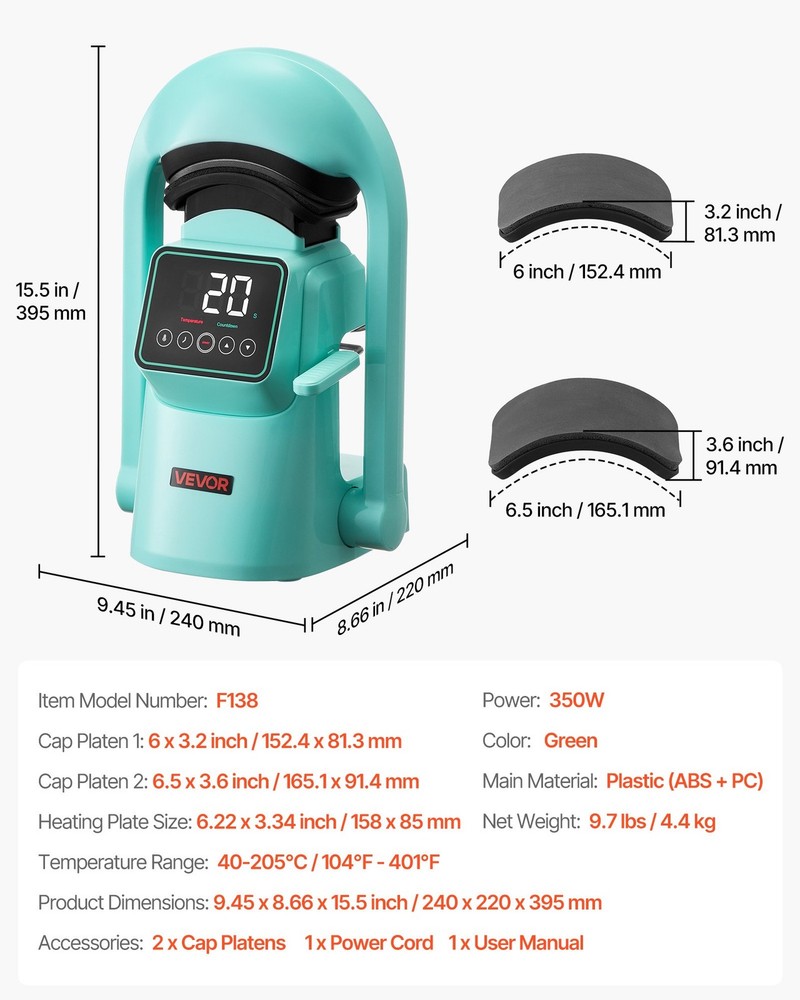 HOT/ Auto Hat Heat Press Machine,with 2pcs Interchangeable Platens,Automatic Op