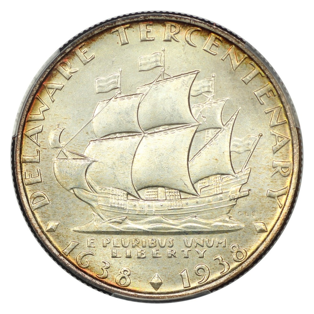 1936 50C Delaware PCGS/CAC MS67 - Classic Silver Commemorative