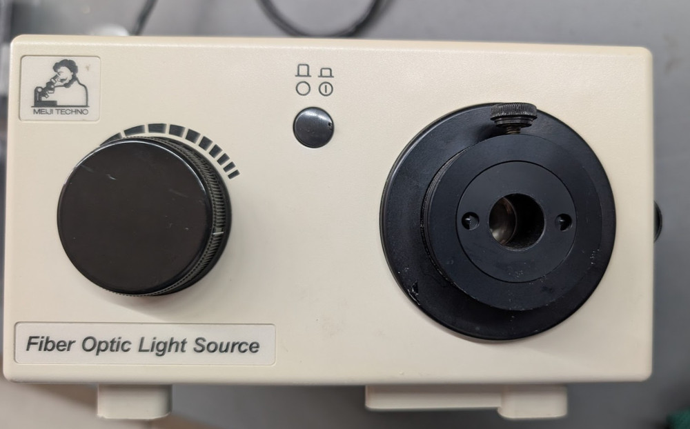 Meiji Techno MO150 Fiber Optic Illuminator 150W Halogen Microscope Light Source