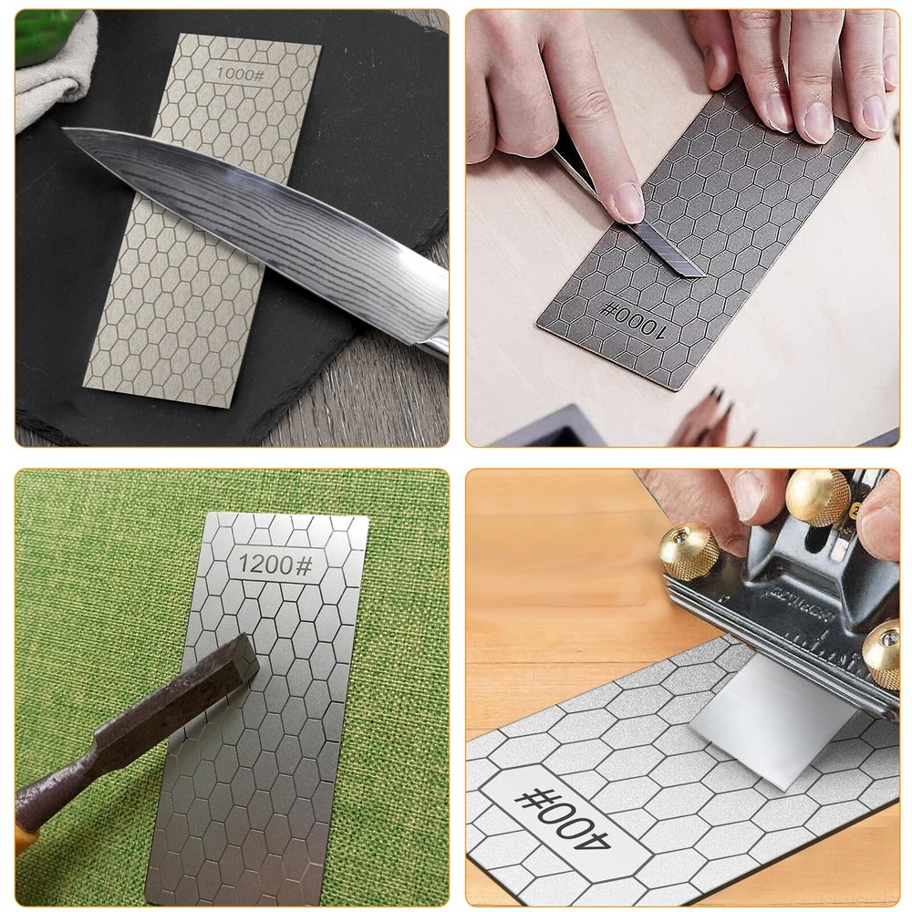5pcs Diamond Sharpening Stone Knife Sharpener Grindstone Whetstone Kitchen Tools