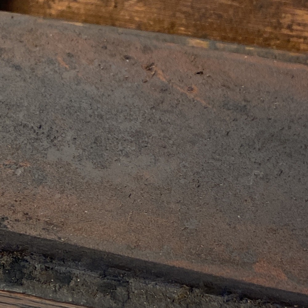Antique Sharpening Stone With 9” Wooden Box