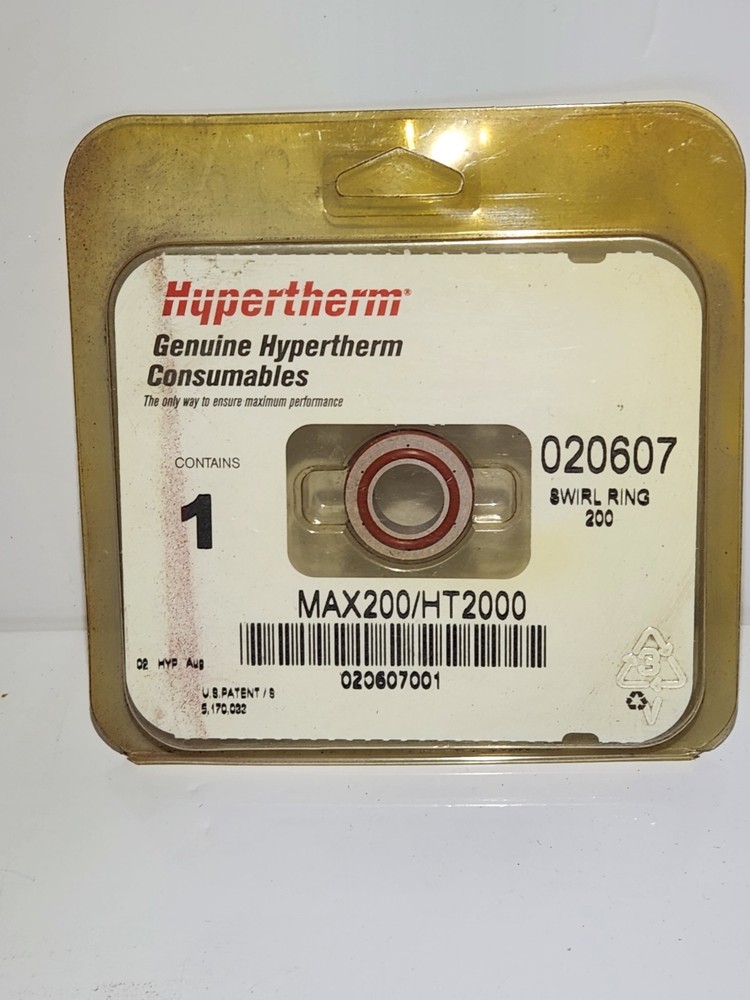 Genuine Hypertherm 020607 Swirl Ring  max200/ht2000