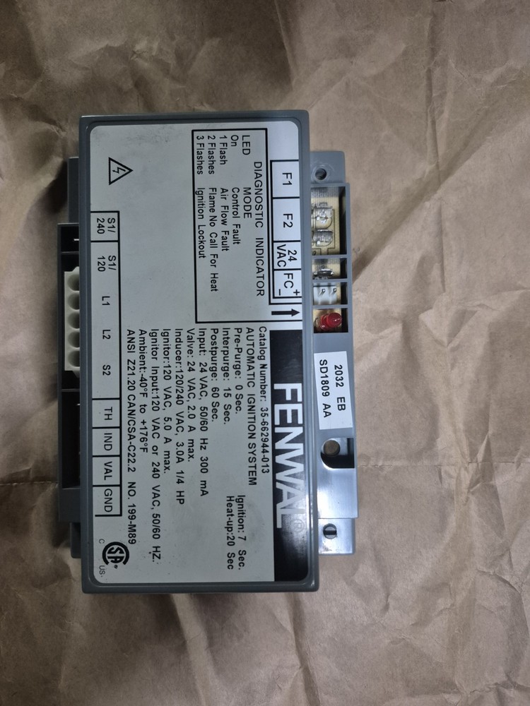 Fenwal Automatic Ignition System 35-662944-013