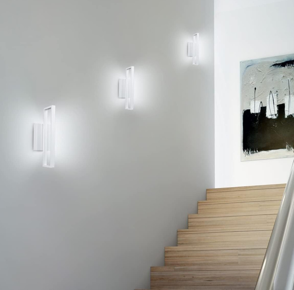 MODERN LED WALL SCONCE LIGHTING FIXTURE RECTANGULAR QUALITY ALUMINUM HOUSING