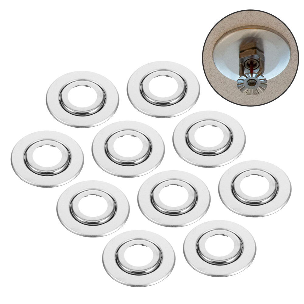 10 Pcs Stainless Plate Sprinkler Head Decorative Cover Fire Shield