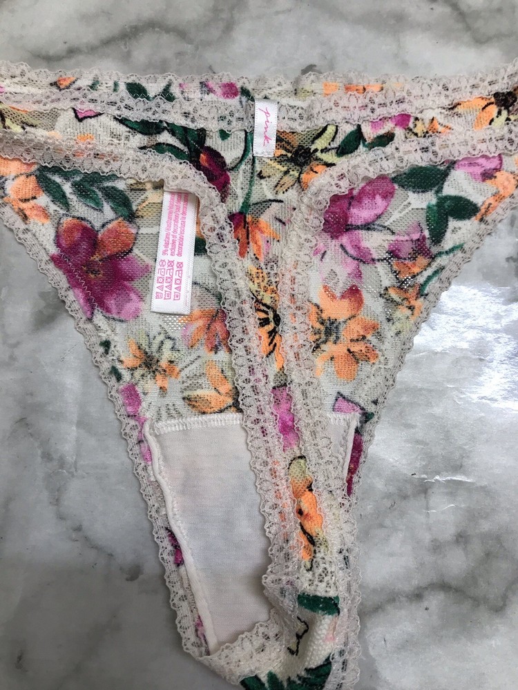 Victoria's Secret Thong String Double Strap Multicolor Panties X-Large Underware