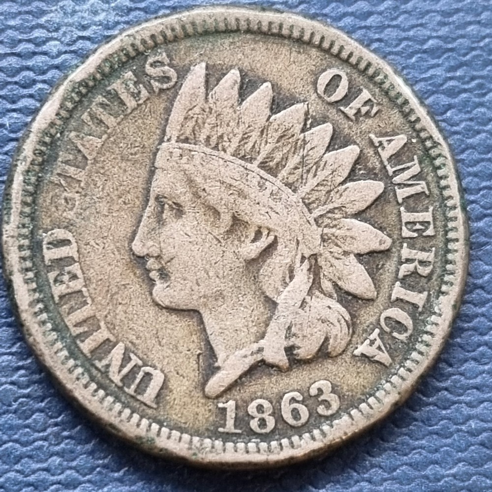 1863 Indian Head Cent 1c Better Grade #91804