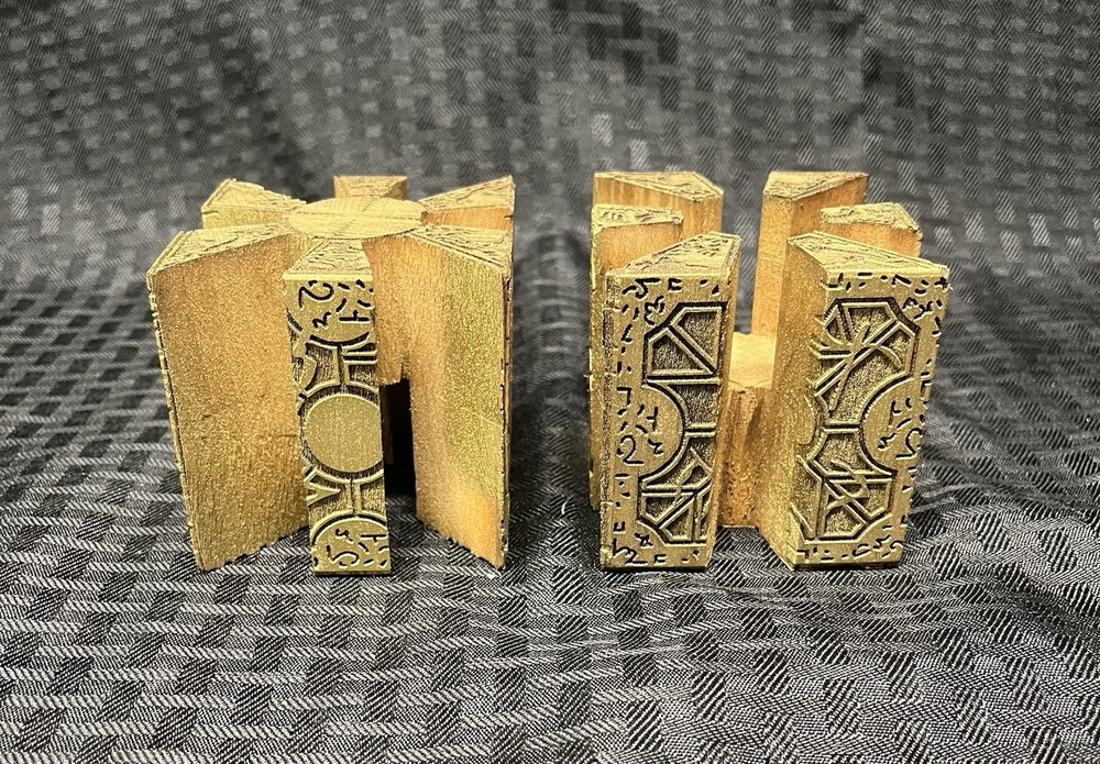 Solid Wood Hellraiser Cube Puzzle Box