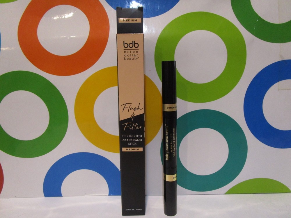 BILLION DOLLAR BEAUTY ~ FLASH & FILTER CONCEALER STICK ~ MEDIUM ~ 0.067 OZ