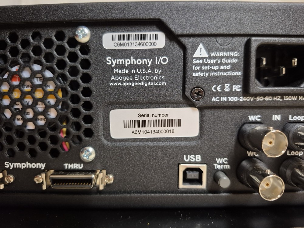 Apogee Symphony I/O Audio Interface w/2 Cards