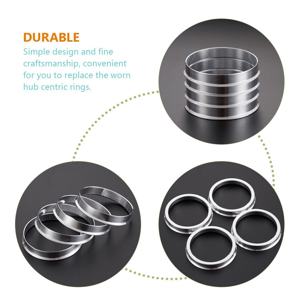 3 Count Hub Replacement Inner Accessories Aluminum Wheel Adapter Kit