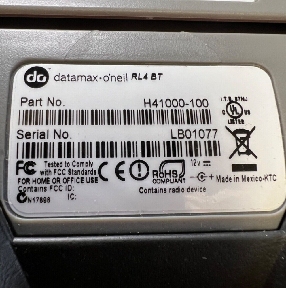 Datamax-O'Neil H41000-100 Portable Barcode Printer