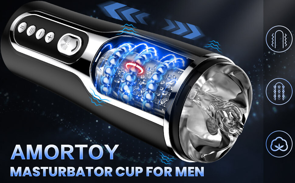 Automatic Male Masturbaters Thrusting Rotating Vibrating Strokers Cup Lubricants