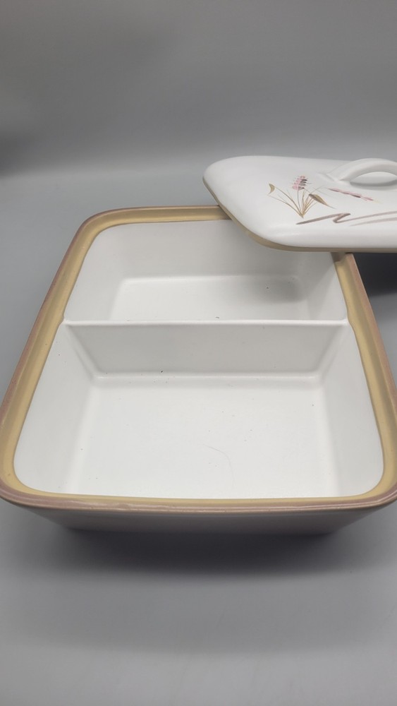 Denby Langley Harvest Rectangular Casserole Pan Dish with Lid MCM kitchen