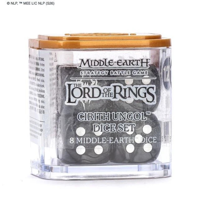 ⚔️WARHAMMER - MIDDLE EARTH - CIRITH UNGOL DICE SET - SHELOB SPIDER - NIB ⚔️