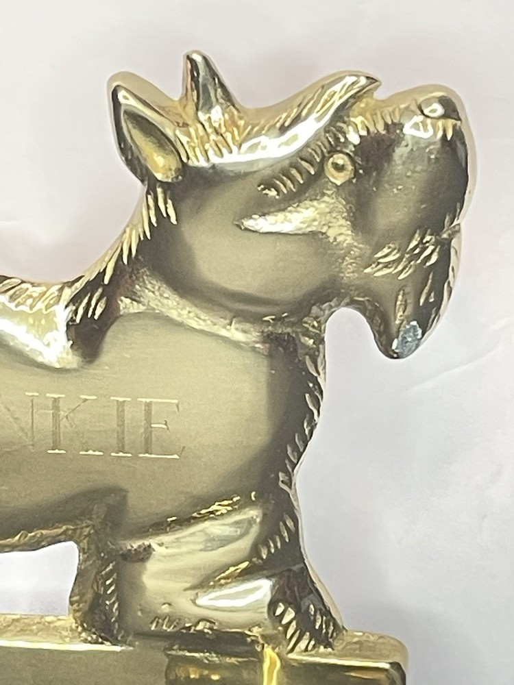 “Spunkie” Solid Brass Key Or Dog Leash Holder For Wall