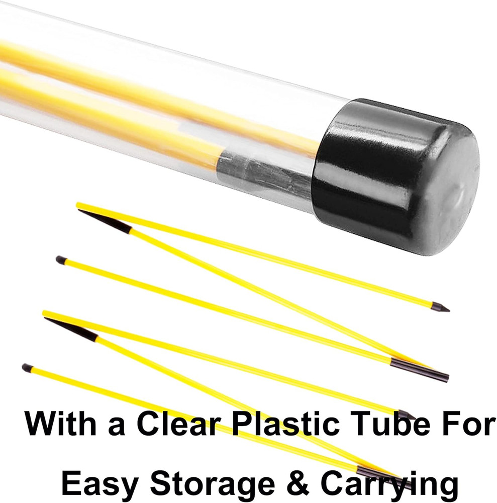2 Pack 48 Inch Golf Alignment Sticks Swing Training Aid Equipment Practice Rods
