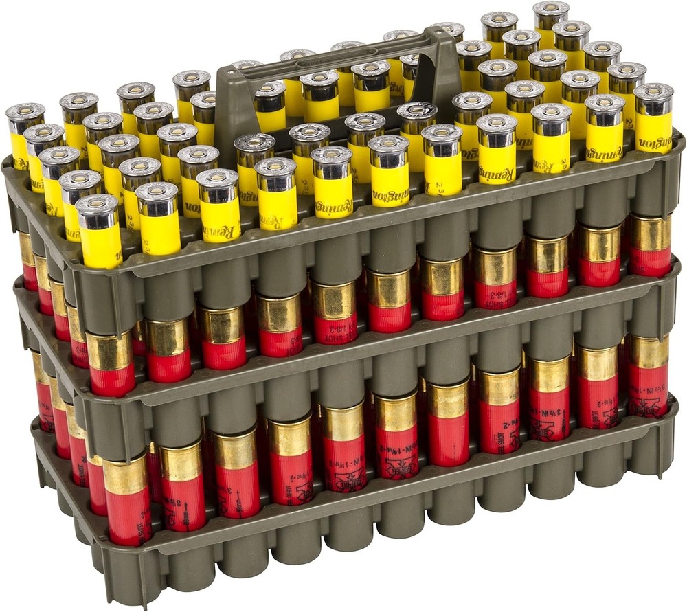 Stackable Shotshell Storage Tray for Ammo Organization and Gun Storage