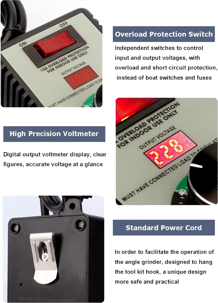 Motor Speed Controller 120V AC 15A Max 4000W Variable Speed Controller Electroni