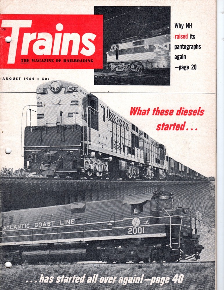 TRAINS MAGAZINE - AUGUST 1964