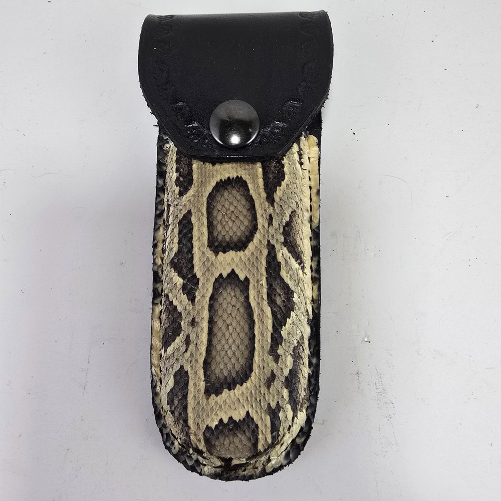 Buck 110 Leather knife sheath Burmese Python, case 6265 SHEATH NEW Handmade