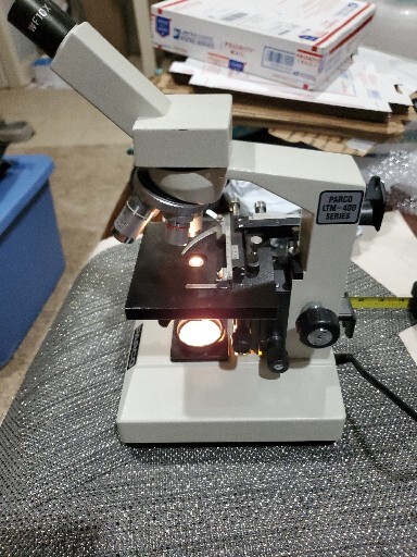 PARCO LTM-400 Monocular Compound Microscope 10x eyepiece 40x-1000x magnification